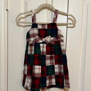 Gymboree Red and Green Plaid Kids Casual Dress